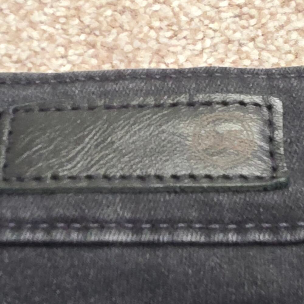 AG Adriano Goldschmied Black Mari High-Rise Slim Straight Jeans Women's 27x29.5 - Picture 6 of 16